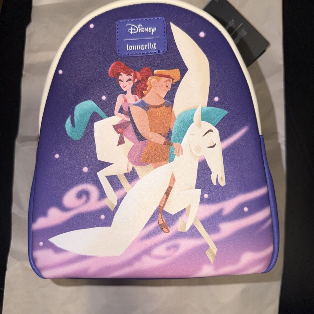 LOUNGEFLY HERCULES MEG & HERCULES MINI BACKPACK NWT!!!